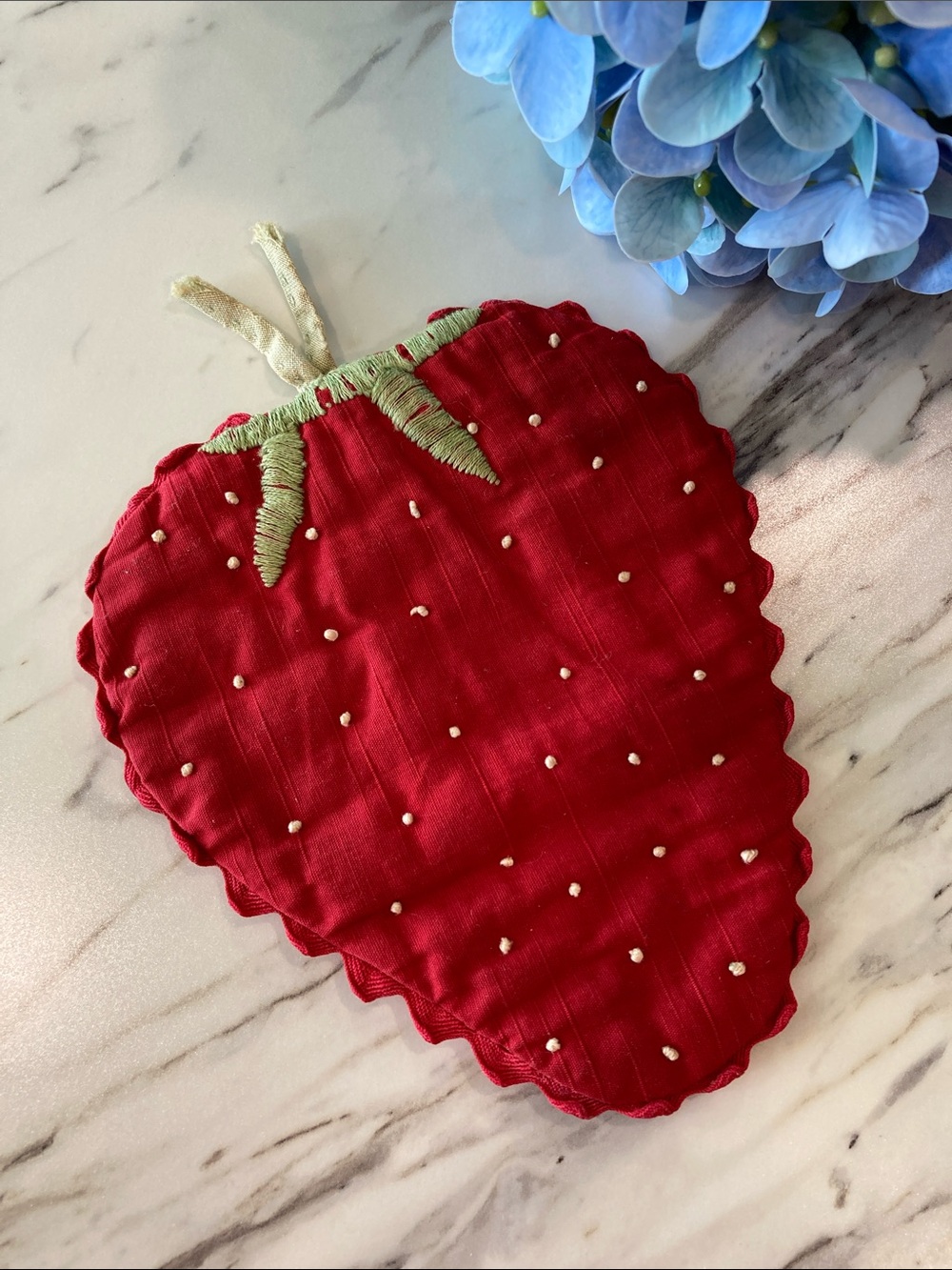 Vintage Strawberry Hot Pad/Coaster Handmade